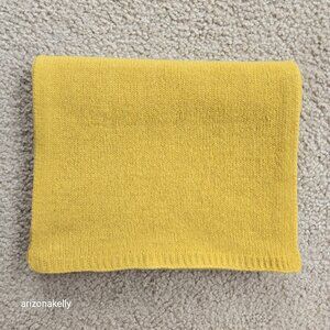 NWOT Portolano Cashmere Scarf Yellow Mustard